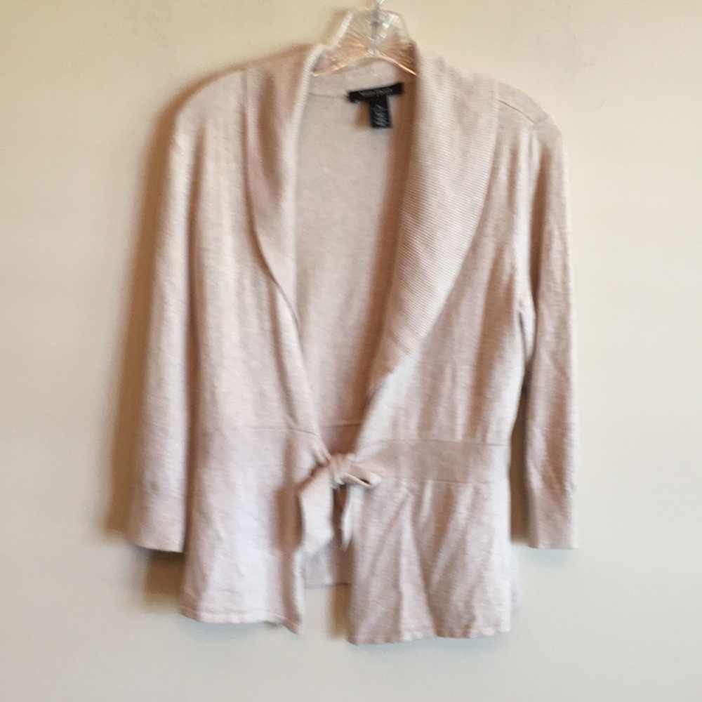 White House Black Market Tie Front Cardigan